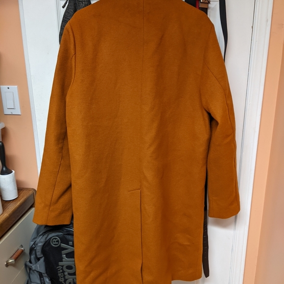 Simon's LE31 Camel Long Pea Coat 42 - Picture 3 of 7